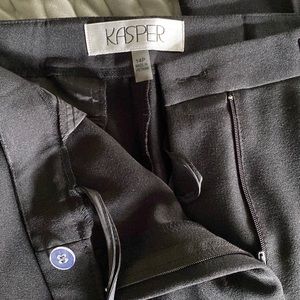 NWT Kasper crepe suit black pants size 14P petite